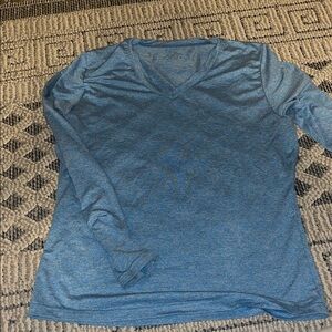 Blue Long Sleeve Under Scrub / workout Shirt